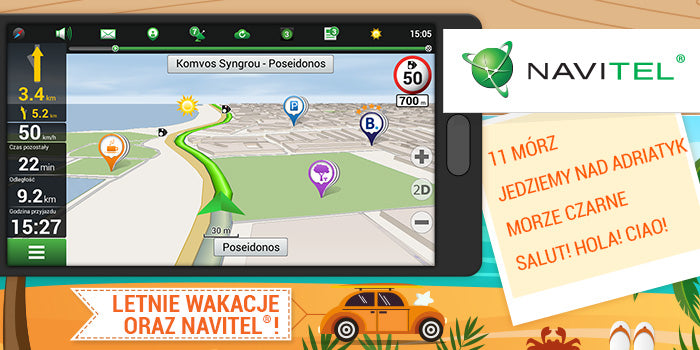 Specjalne pakiety z mapami na wakacje od firmy Navitel®