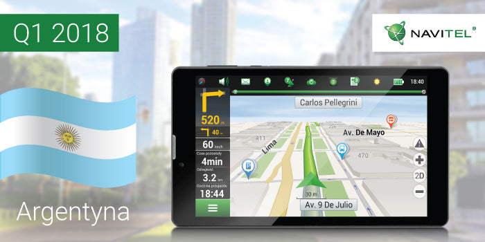 NAVITEL® ogłasza  wydanie mapy nawigacyjnej Argentyny