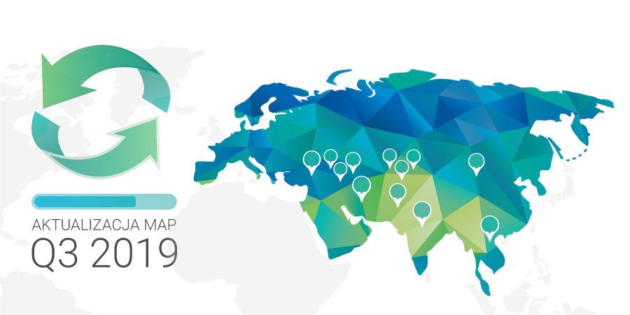 NAVITEL® wydaje aktualizację Q3 2019 dla map Bliskiego Wschodu, Południowego Kaukazu i Azji