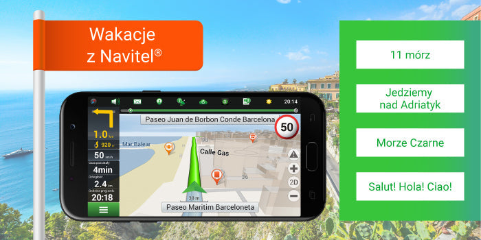 Specjalne pakiety z mapami na wakacje od firmy Navitel®